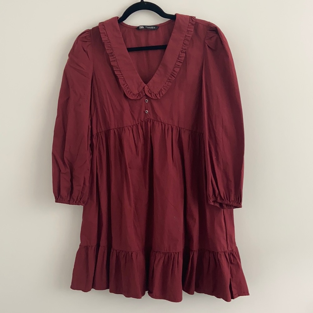 Burgundy Zara dress